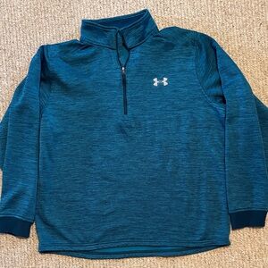 Under Armour Men's Teal 1/4 Zip - Large